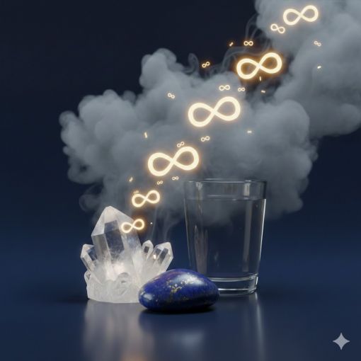  Mistik Fal D&uuml;nyası Merk&uuml;r Sat&uuml;rn Karesi Rit&uuml;eli - Kristal Kuvars, Lapis Lazuli, Su Rit&uuml;eli ve Sonsuzluk Sembol&uuml; ile Zihinsel Şifa